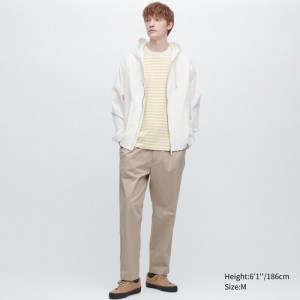 Spodnie Męskie Uniqlo Cotton Relaxed Ankle Beżowe,Uniqlo Polska | R105607