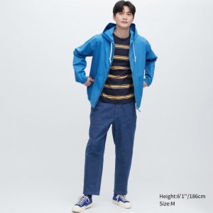Spodnie Męskie Uniqlo Cotton Relaxed Ankle (Denim) Niebieskie,Uniqlo Polska | K390714
