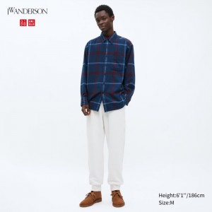 Spodnie Męskie Uniqlo Fleece Białe,Uniqlo Polska | I883896