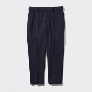 Spodnie Męskie Uniqlo Smart Ankle (2-Way Stretch, Wool-Like) Granatowe,Uniqlo Polska | T996004