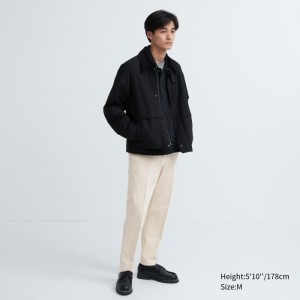 Spodnie Męskie Uniqlo Smart Ankle (2-Way Stretch, Corduroy) Natural,Uniqlo Polska | F819437