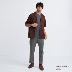 Spodnie Męskie Uniqlo Smart Ankle (Ultra Stretch) Szare,Uniqlo Polska | W170298