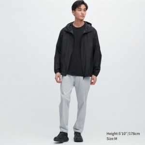 Spodnie Męskie Uniqlo Ultra Stretch DRY-EX Tapered Głęboka Szare,Uniqlo Polska | D299408