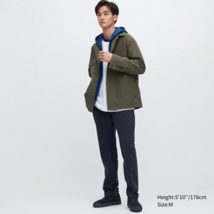 Spodnie Męskie Uniqlo Ultra Stretch DRY-EX Tapered Granatowe,Uniqlo Polska | T559105