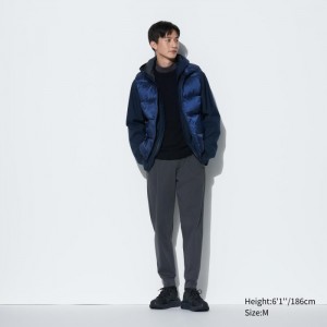 Spodnie Męskie Uniqlo Ultra Stretch DRY-EX Jogger (Tall) Ciemny Szare,Uniqlo Polska | R263457