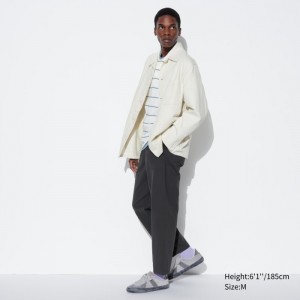 Spodnie Męskie Uniqlo Washed Jersey Ankle Ciemny Szare,Uniqlo Polska | Z988613