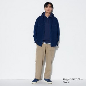 Spodnie Męskie Uniqlo Washed Jersey Ankle Beżowe,Uniqlo Polska | X360886