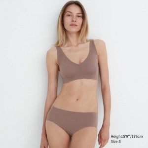Staniki Damskie Uniqlo Wireless (Ultra Relax) Brązowe,Uniqlo Polska | S135844