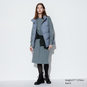 Sukienka Damskie Uniqlo Souffle Yarn Long-Sleeve Zielone,Uniqlo Polska | N353017