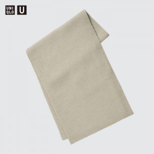 Szaliki Damskie Uniqlo Chunky Stole Natural,Uniqlo Polska | X792886