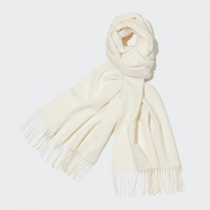 Szaliki Damskie Uniqlo HEATTECH Białe,Uniqlo Polska | K965628