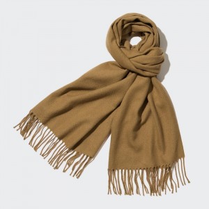 Szaliki Damskie Uniqlo HEATTECH Brązowe,Uniqlo Polska | E120456