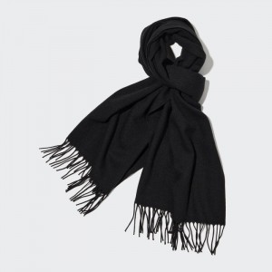 Szaliki Damskie Uniqlo HEATTECH Czarne,Uniqlo Polska | Y305924