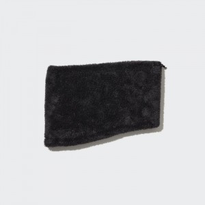 Szaliki Damskie Uniqlo HEATTECH Fluffy Yarn Fleece Neck Warmer Czarne,Uniqlo Polska | I821865