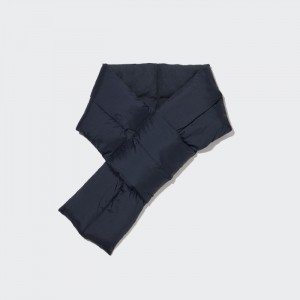 Szaliki Damskie Uniqlo HEATTECH Lined Padded Granatowe,Uniqlo Polska | K001810