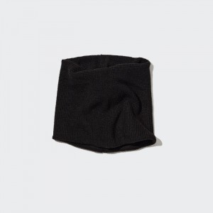 Szaliki Damskie Uniqlo HEATTECH Neck Gaiter Czarne,Uniqlo Polska | R177077