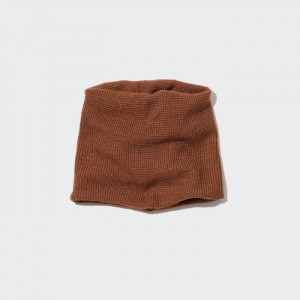 Szaliki Damskie Uniqlo HEATTECH Neck Gaiter Pomarańczowe,Uniqlo Polska | R590819