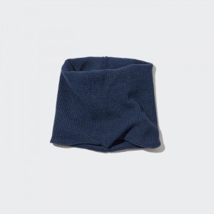 Szaliki Damskie Uniqlo HEATTECH Neck Gaiter Niebieskie,Uniqlo Polska | Y071976