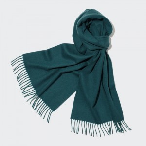 Szaliki Męskie Uniqlo Cashmere Ciemny Zielone,Uniqlo Polska | F412020