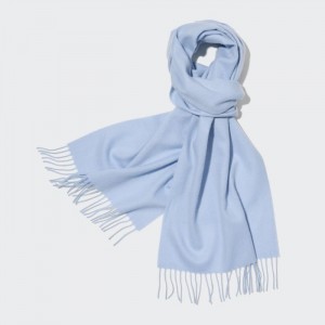 Szaliki Męskie Uniqlo Cashmere Głęboka Niebieskie,Uniqlo Polska | L033909