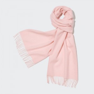 Szaliki Męskie Uniqlo Cashmere Różowe,Uniqlo Polska | Y280346