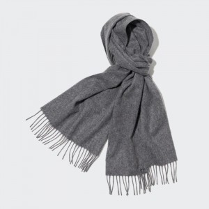 Szaliki Męskie Uniqlo Cashmere Szare,Uniqlo Polska | A460772