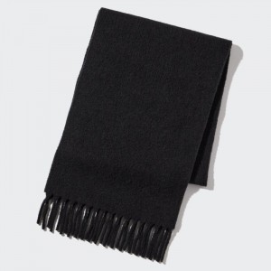 Szaliki Męskie Uniqlo Chunky Czarne,Uniqlo Polska | R882744