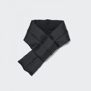 Szaliki Męskie Uniqlo HEATTECH Lined Padded Czarne,Uniqlo Polska | U467030