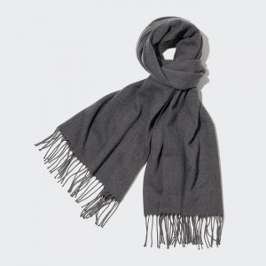 Szaliki Męskie Uniqlo HEATTECH Szare,Uniqlo Polska | R173897