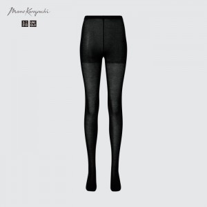Tights Damskie Uniqlo HEATTECH Knitted (Sheer) Czarne,Uniqlo Polska | J733318