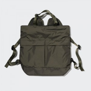 Torby Damskie Uniqlo Utility 2-Way Bag Oliwkowe,Uniqlo Polska | C080669