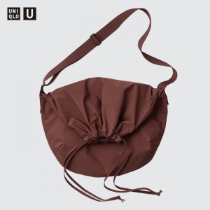 Torby Męskie Uniqlo Drawstring Shoulder Bag Wine,Uniqlo Polska | U086264