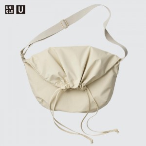 Torby Męskie Uniqlo Drawstring Shoulder Bag Natural,Uniqlo Polska | S722752